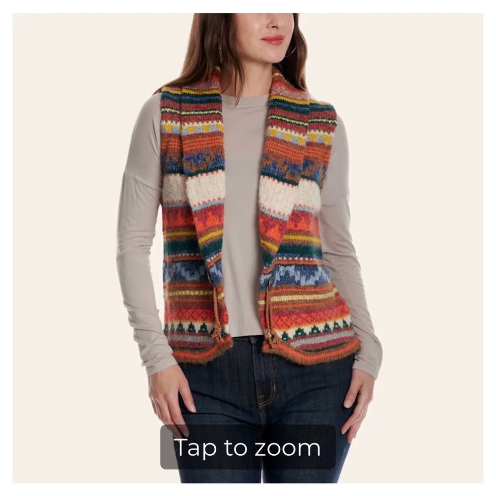 Colorful Striped Women's Vest